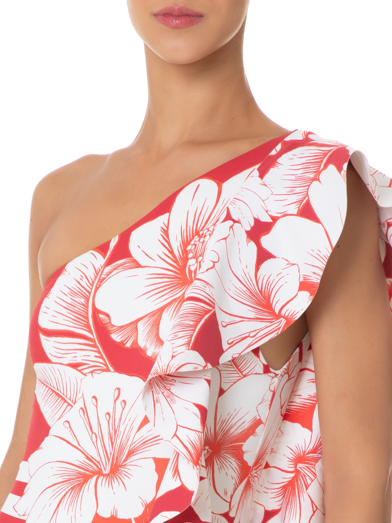 Maiô Babado Vermelho Farm Praia