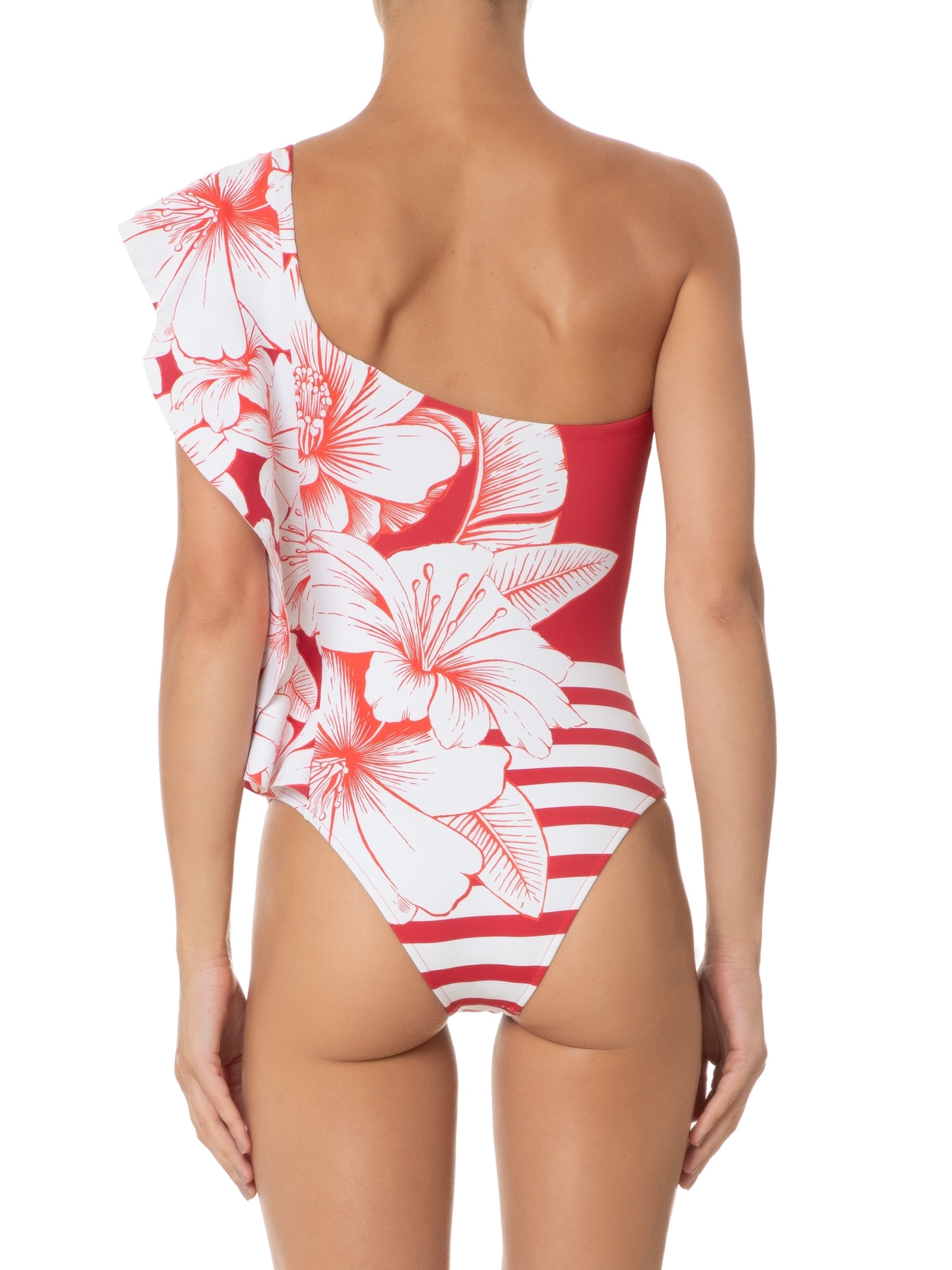 Maiô Babado Vermelho Farm Praia