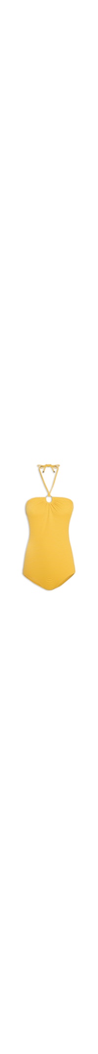 Maiô Bandeau Com Argola - Amarelo