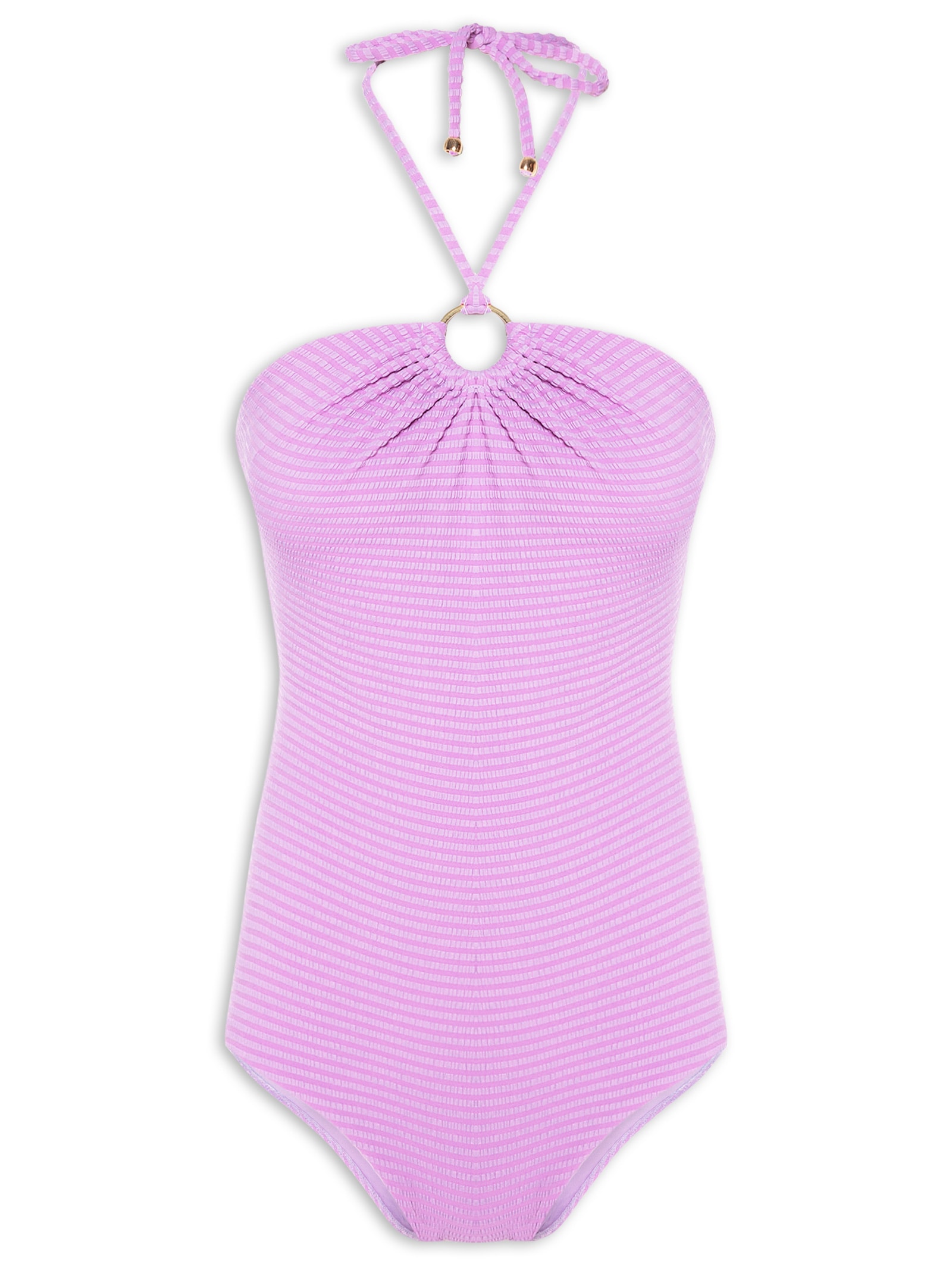 Maiô Bandeau Com Argola Lilás '2Essential