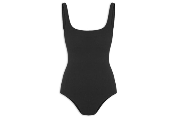 Maiô Básico Com Textura Liso - Preto