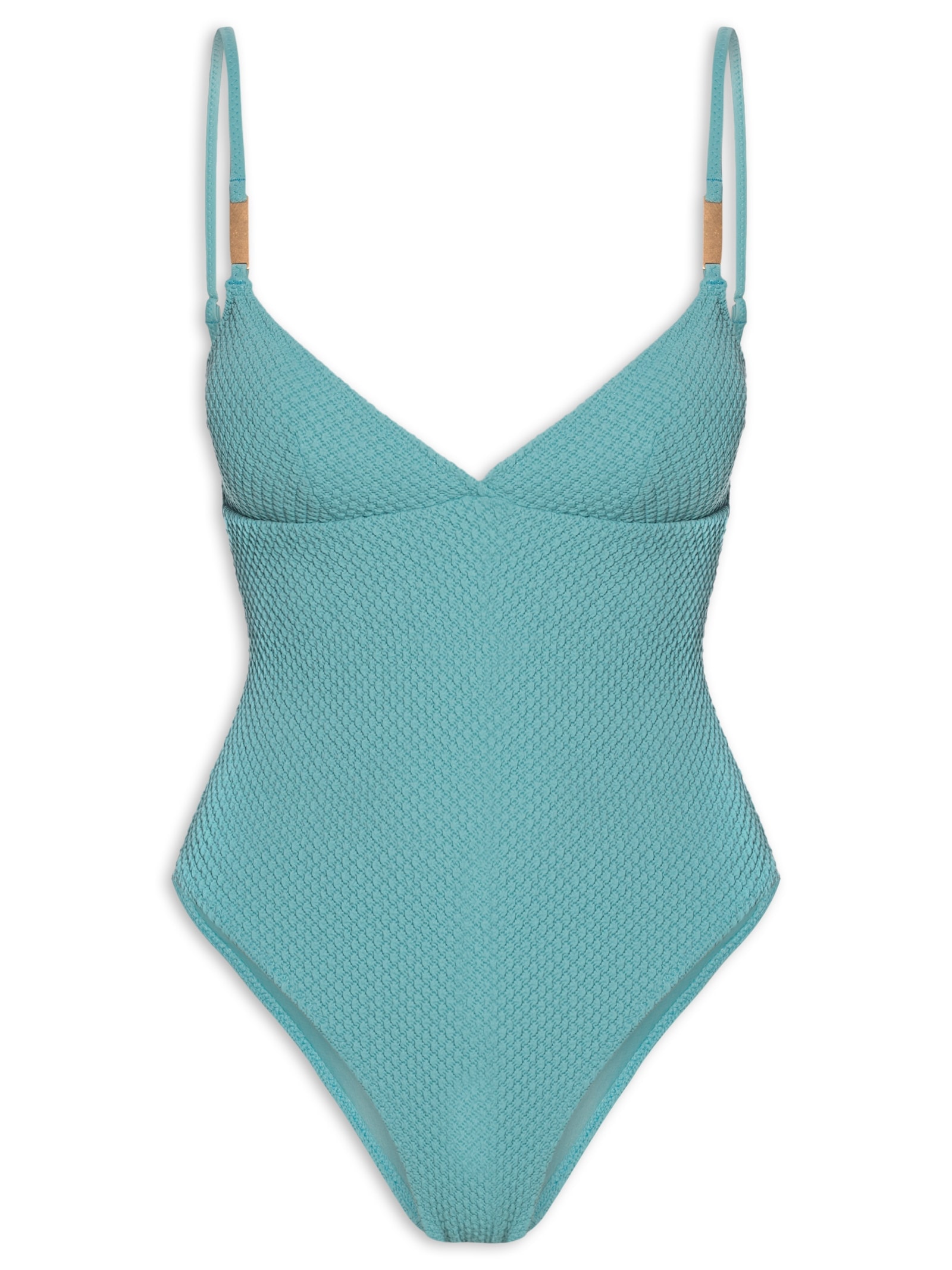 Maiô Básico com Textura Liso Verde Cia Marítima