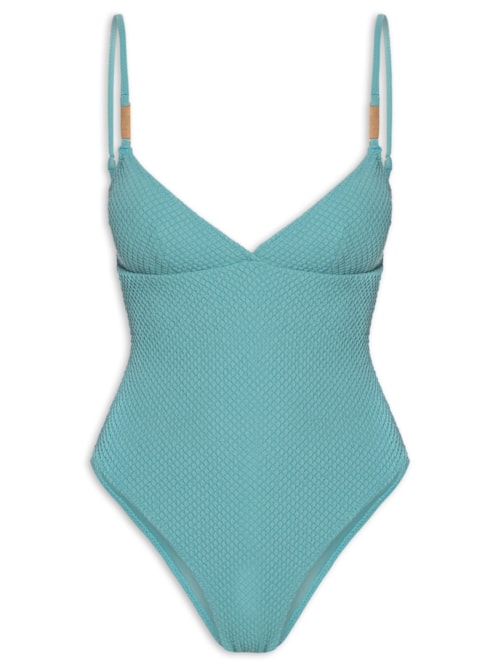 Maiô Básico com Textura Liso – Verde