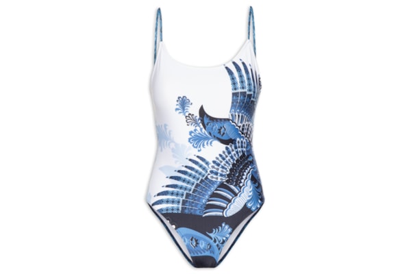 Maiô Básico Estampado - Panô – Azul