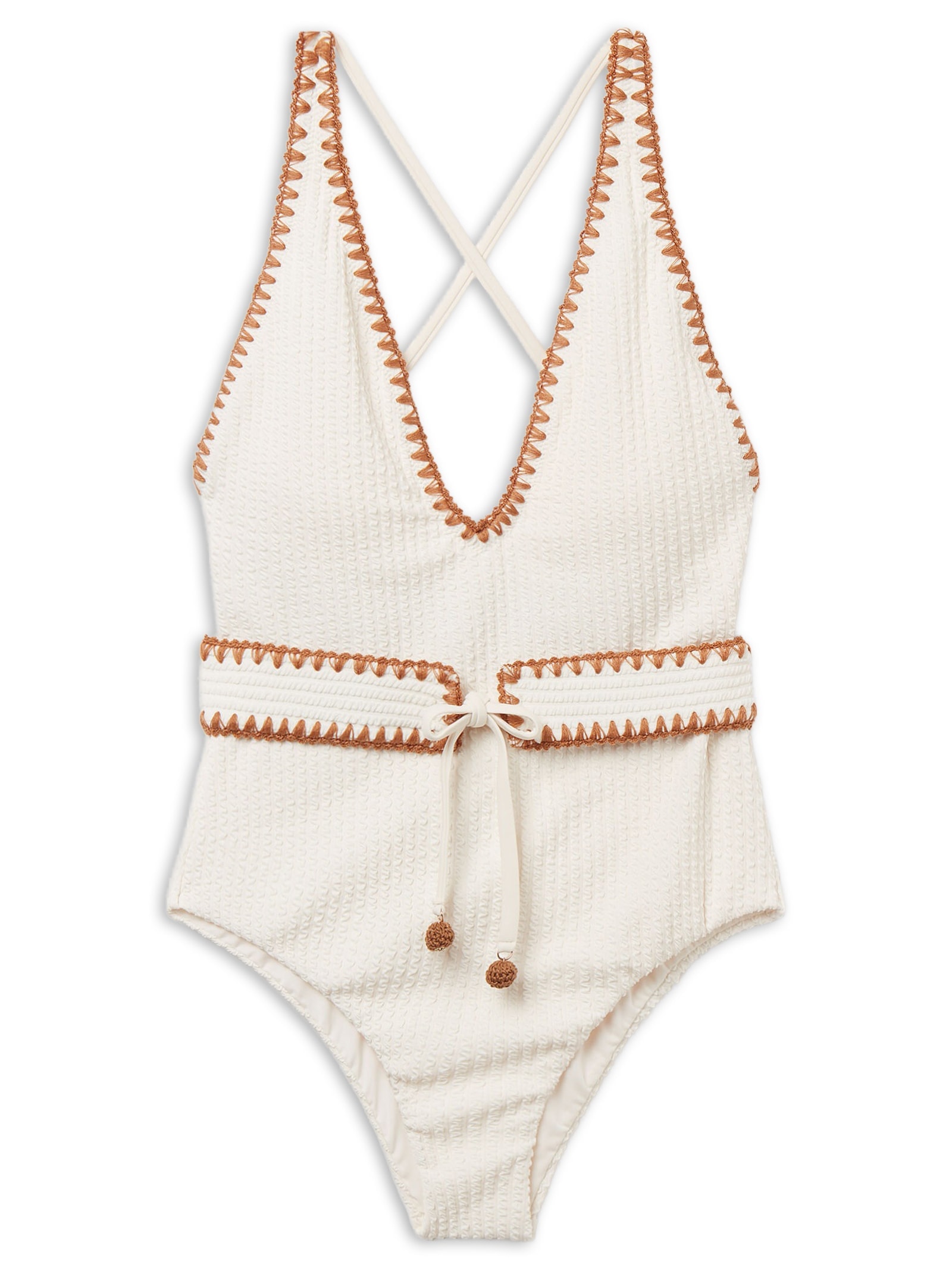 Maiô Bicolor Off-White Calzedonia