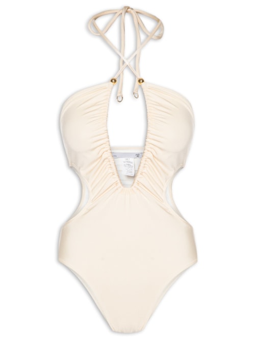 Maiô Com Decote Profundo – Off White