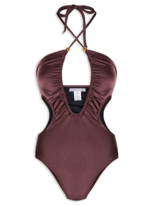 Maiô Com Decote Profundo – Vinho