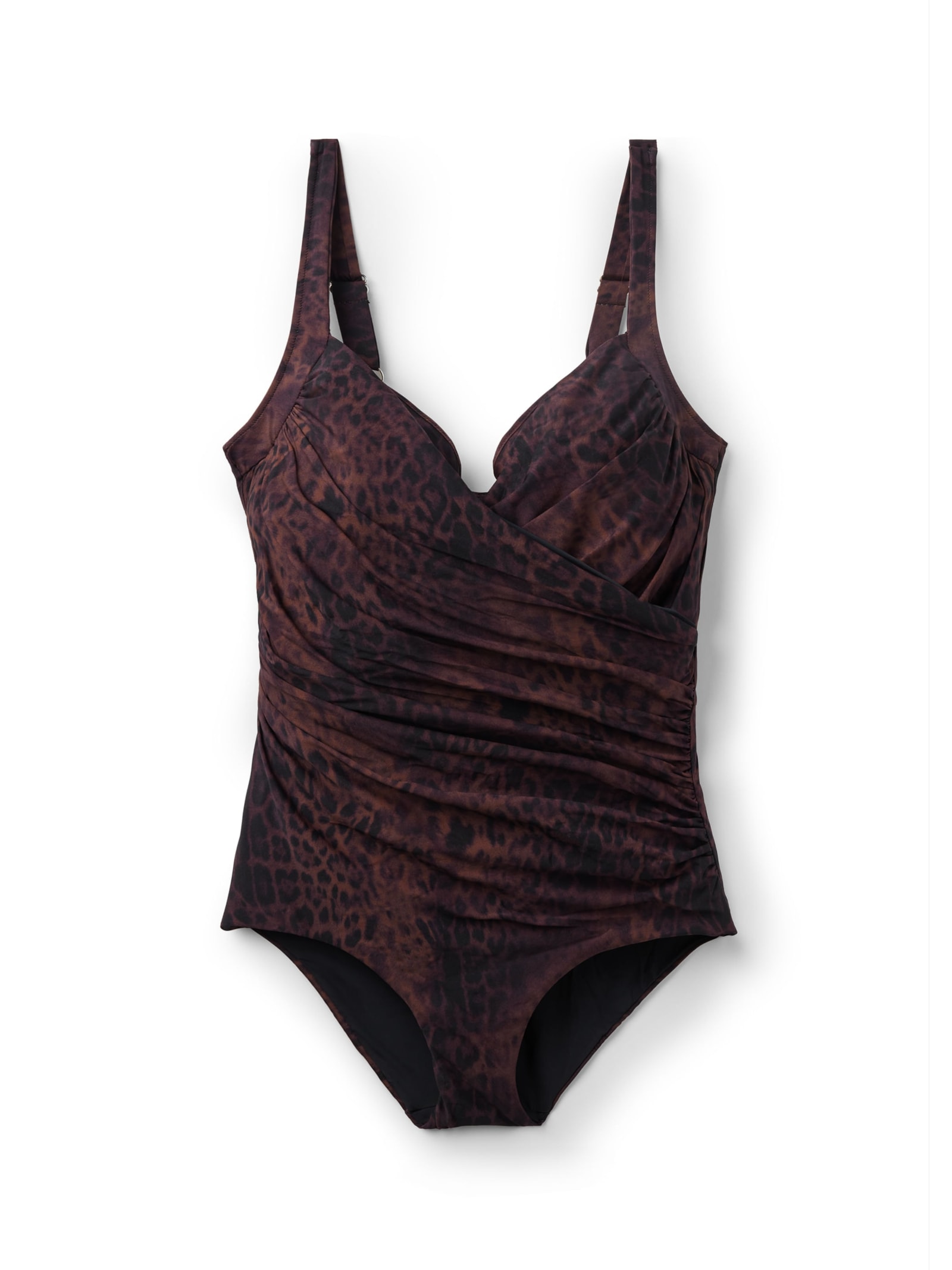 Maiô Com Efeito Modelador Dark Animalier Marrom Calzedonia