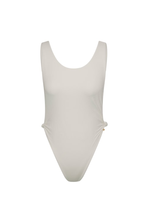 maiô com nó off white