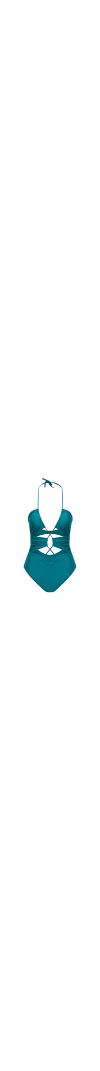 Maiô Com Trançado Frontal Ostra - Verde