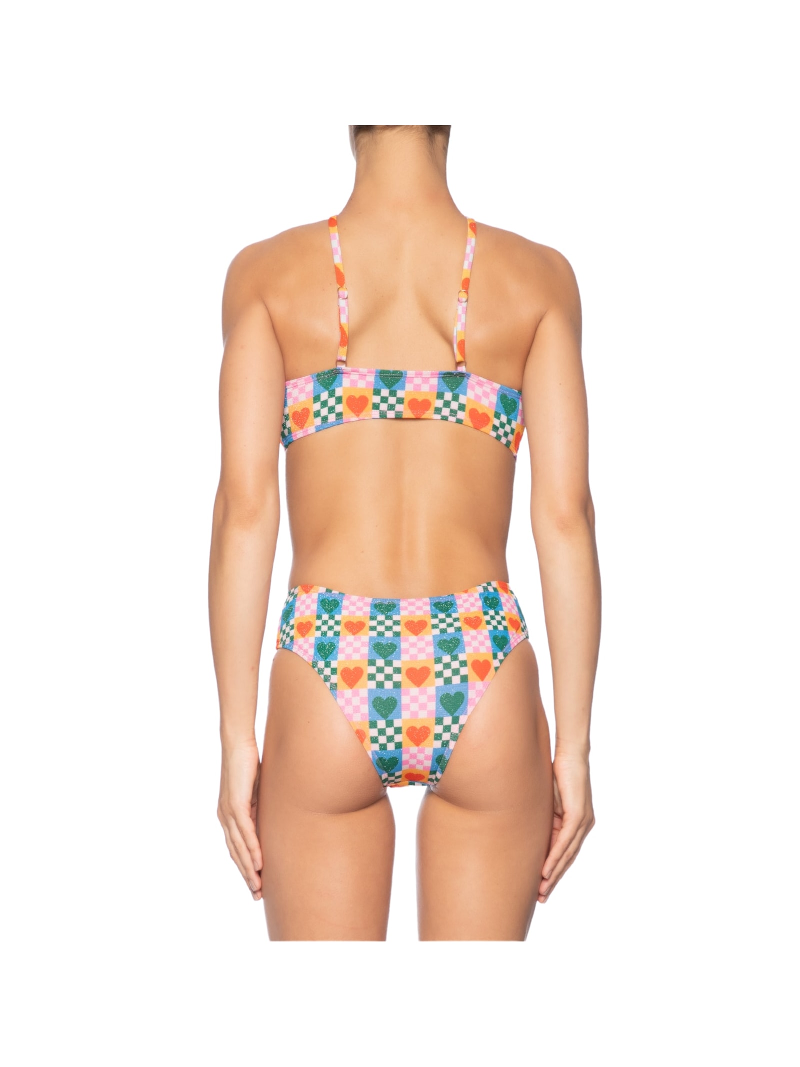 Maiô Coração Com Recortes Rosa  Mktbeach