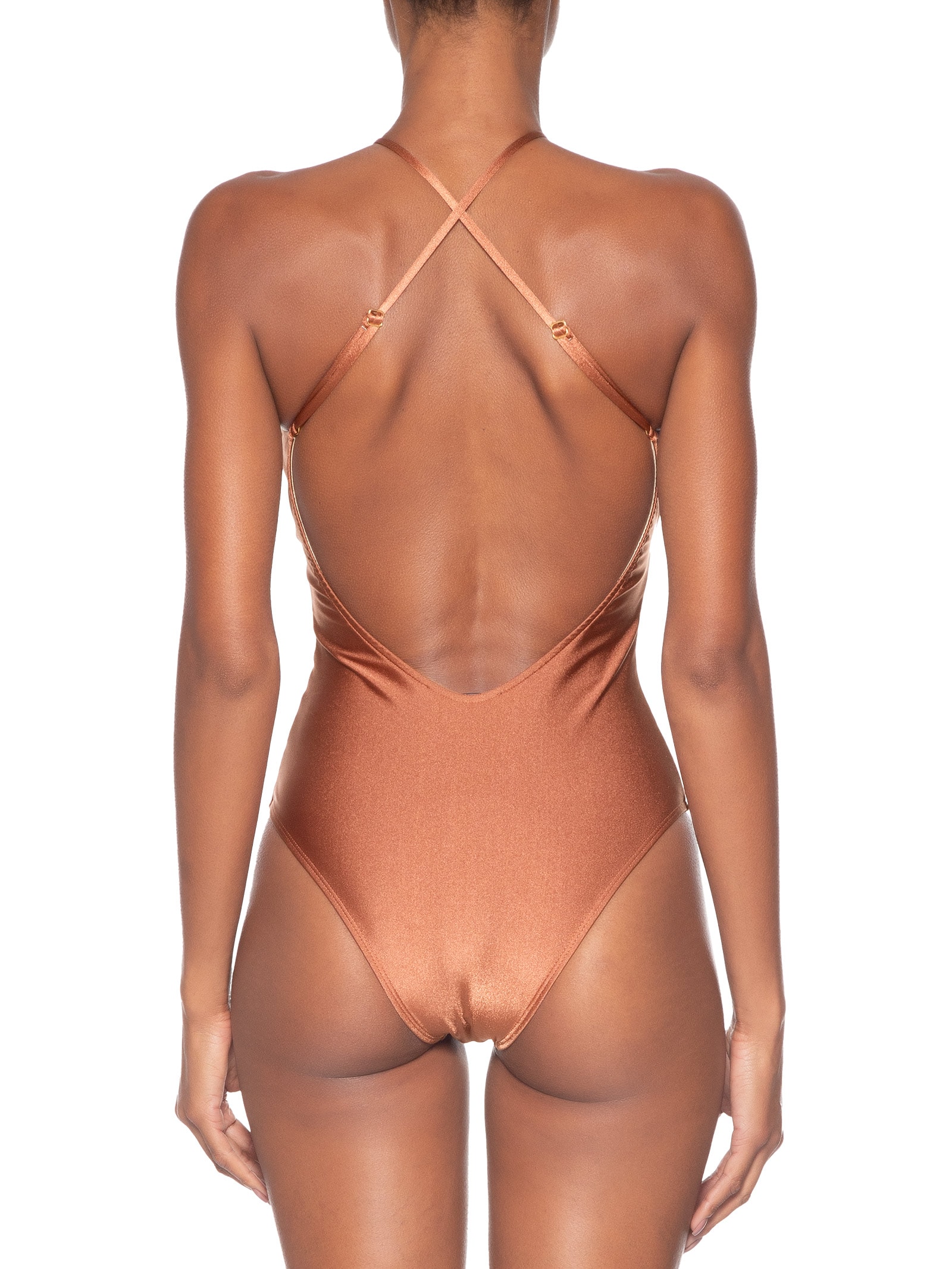 Maiô Decote Halter Marrom '2Essential