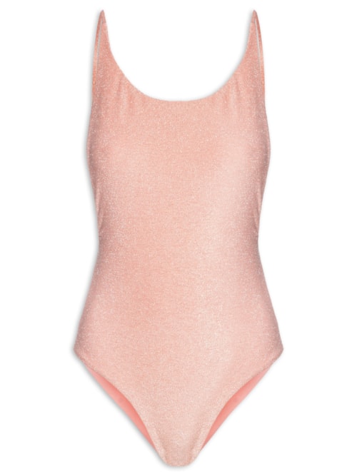 Maiô Decote Redondo Com Alças Finas – Rosa