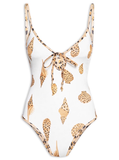 Maiô Double Concha Pintada – Animal Print