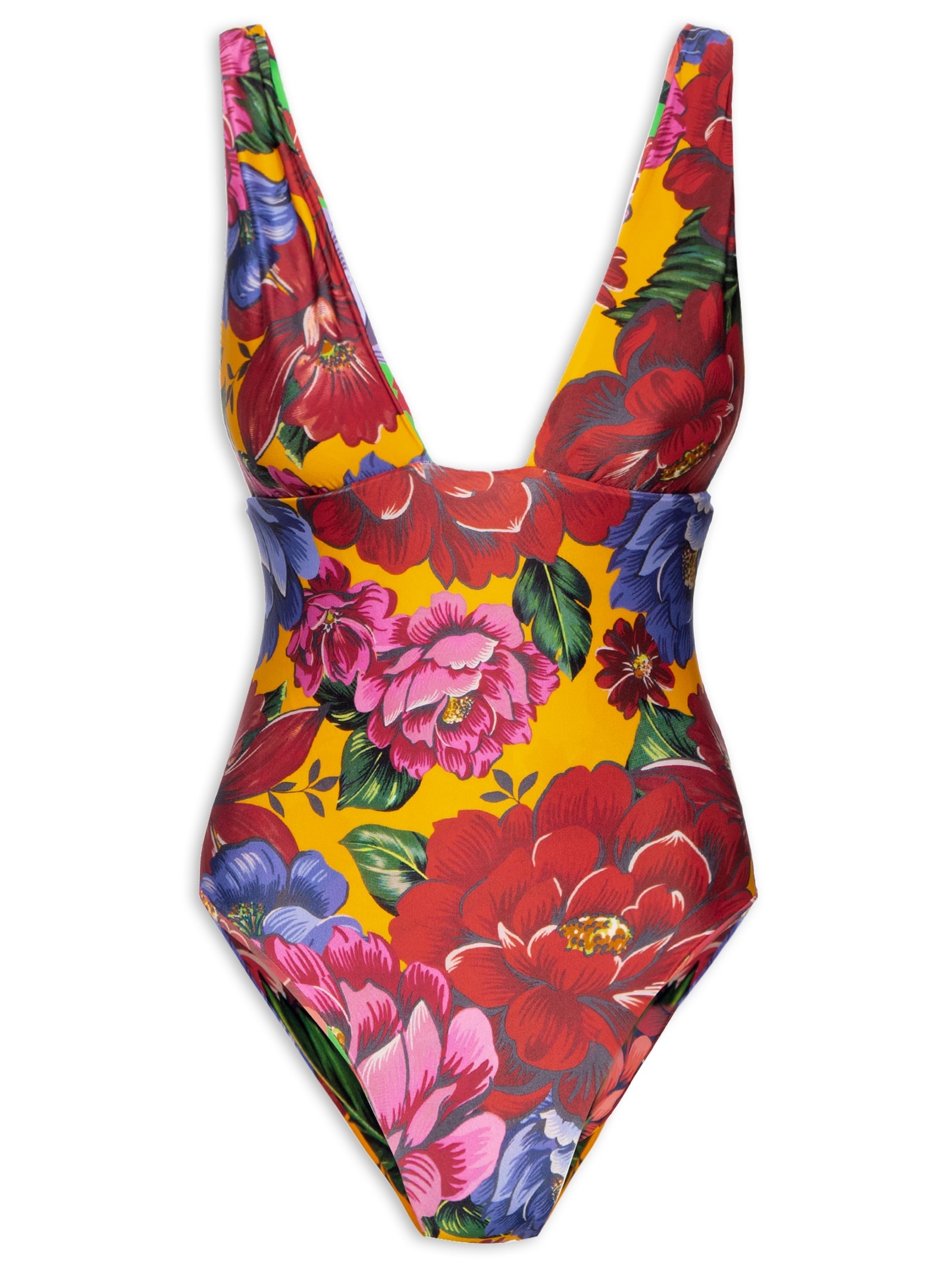 Maiô Double Inverno De Chita Azul Farm Praia