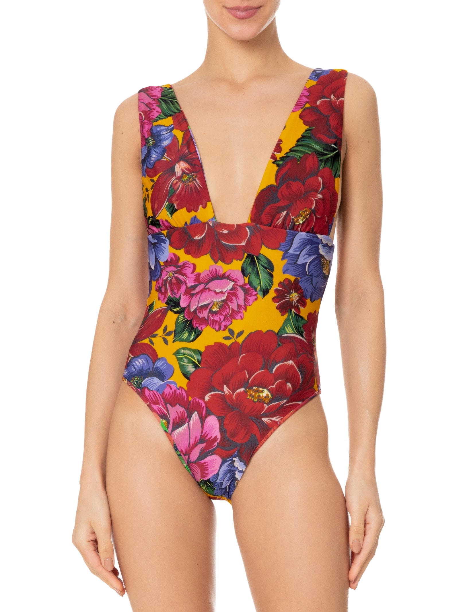 Maiô Double Inverno De Chita Azul Farm Praia