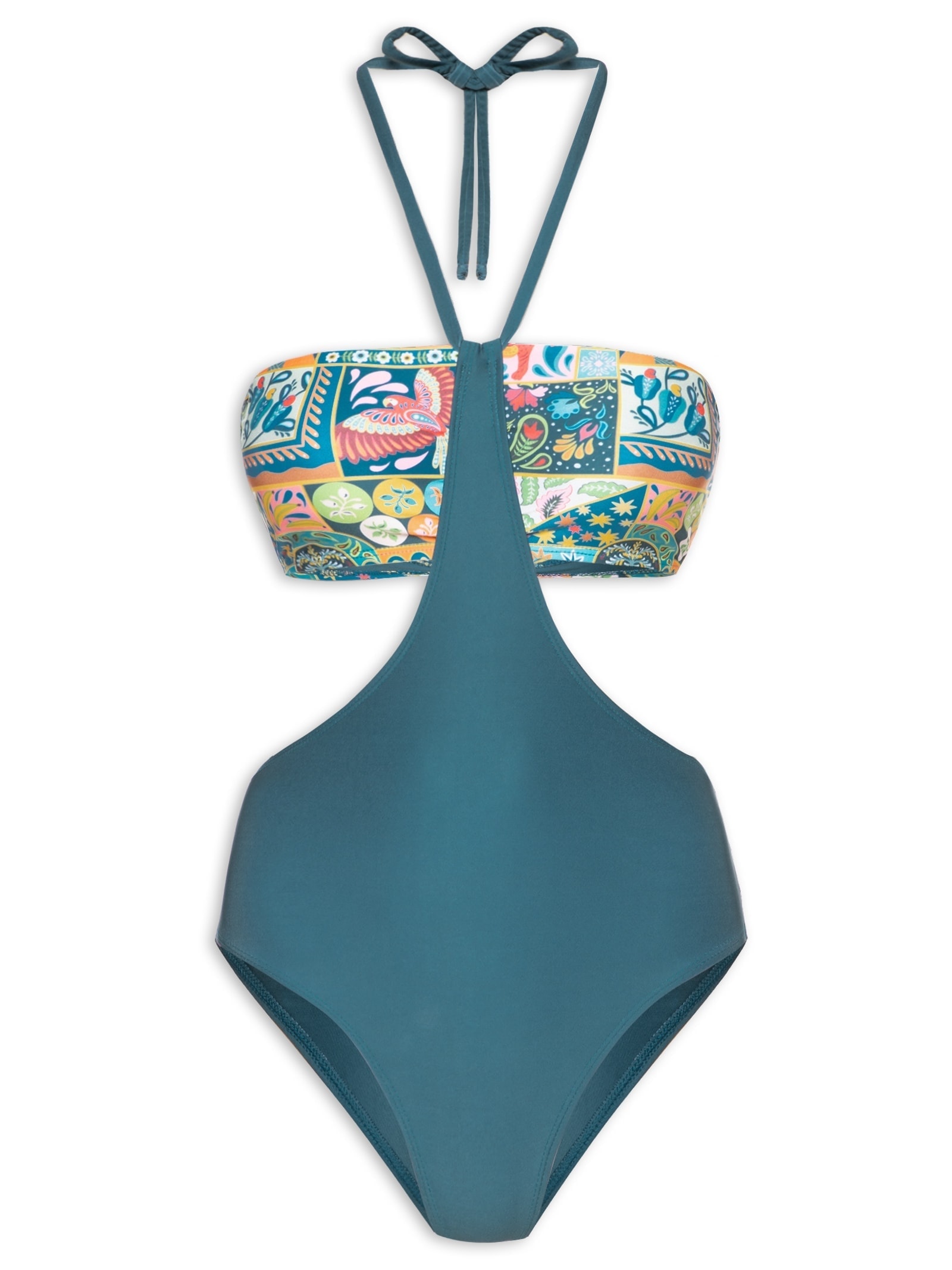 Maiô Engana Mamãe Estampado Azul Mktbeach