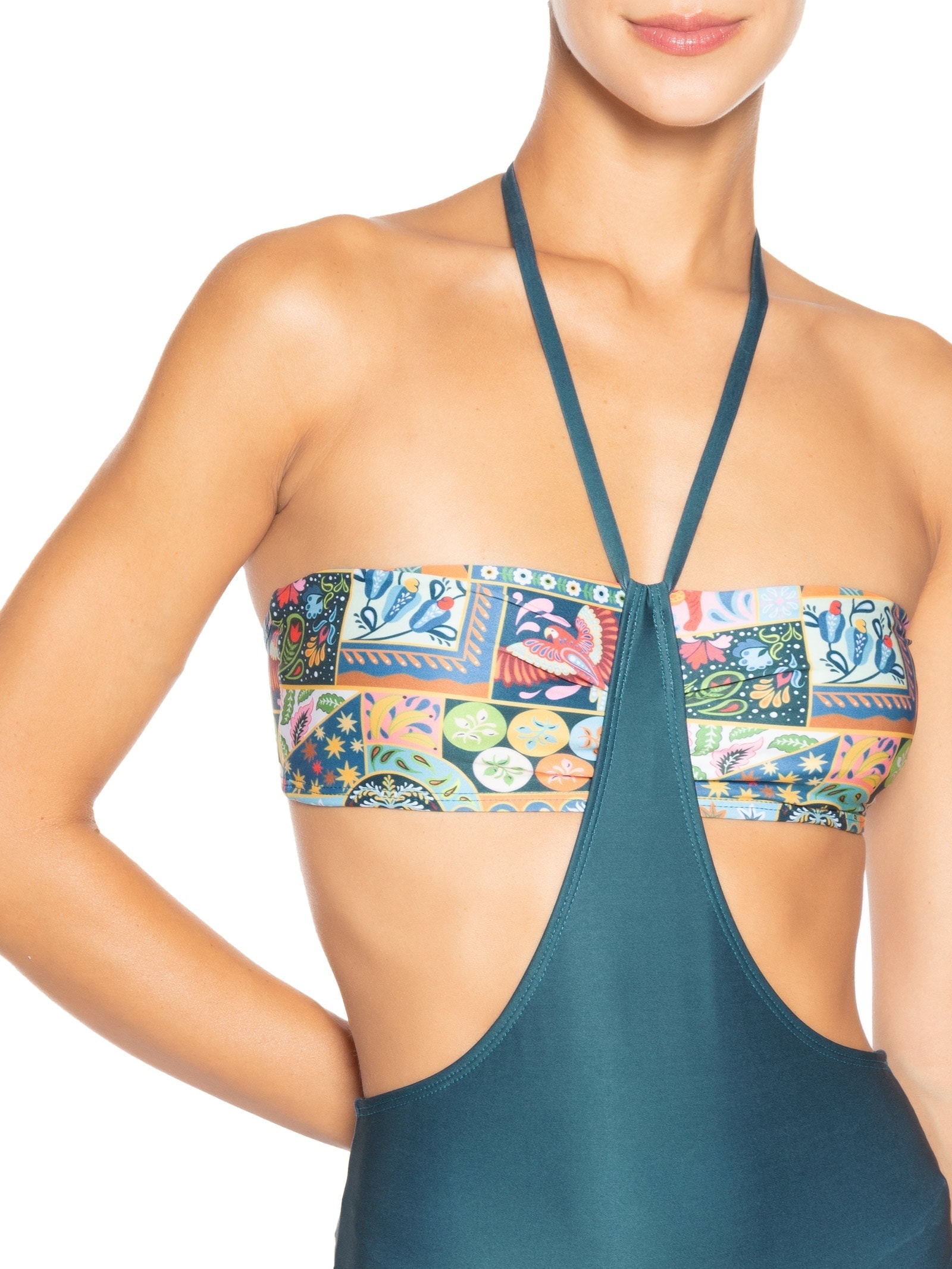Maiô Engana Mamãe Estampado Azul Mktbeach