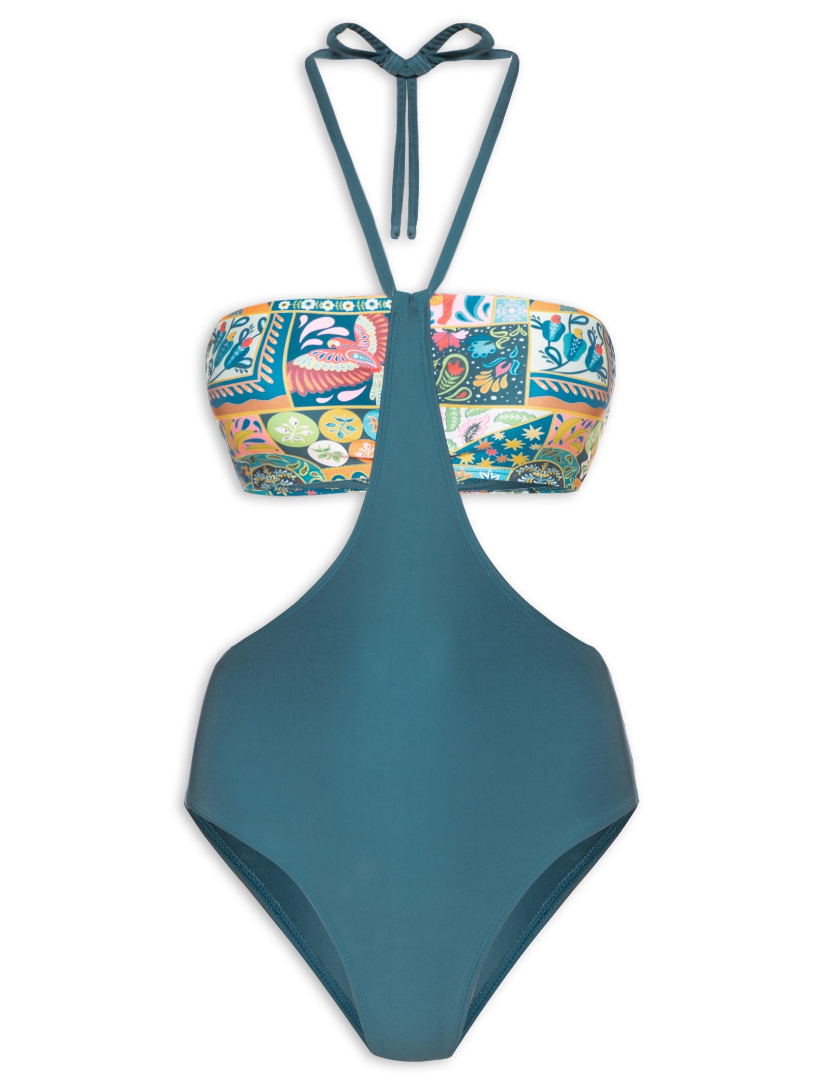 Maiô Engana Mamãe Estampado Azul Mktbeach