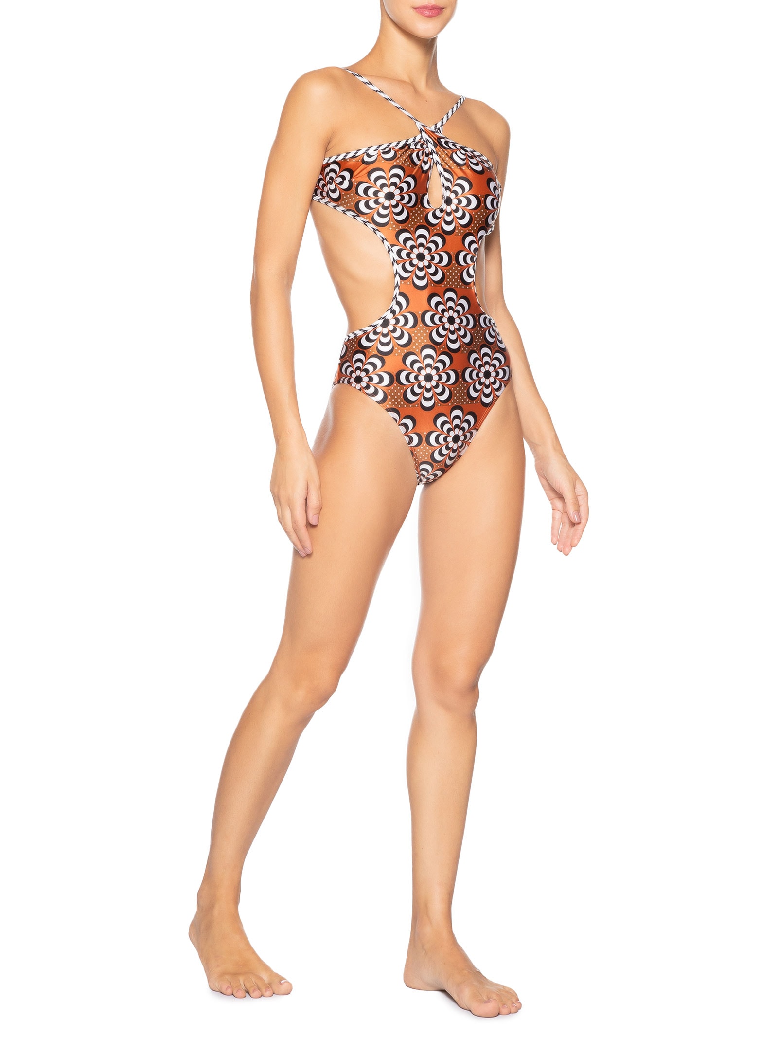 Maiô Engana Mamãe Estampado Marrom Mktbeach