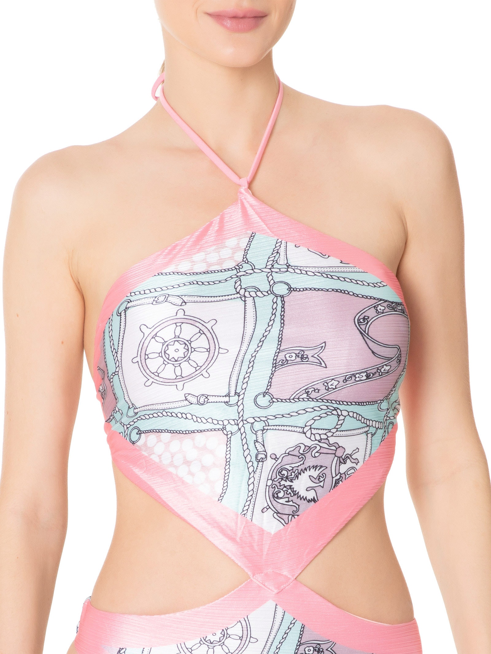 Maiô Engana Mamãe Estampado Rosa  Mktbeach