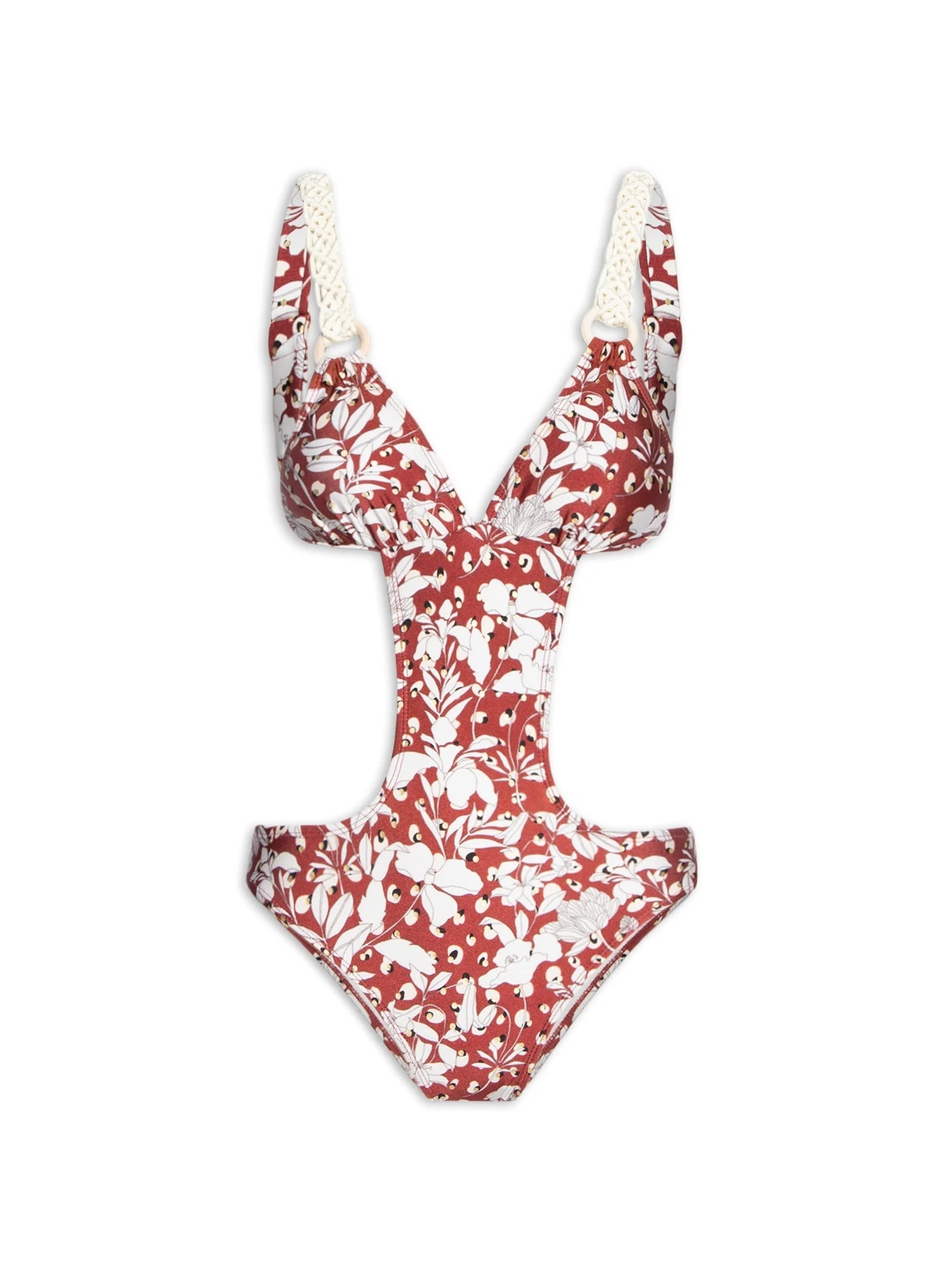 Maiô Engana Mamãe Floral Vermelho Mktbeach