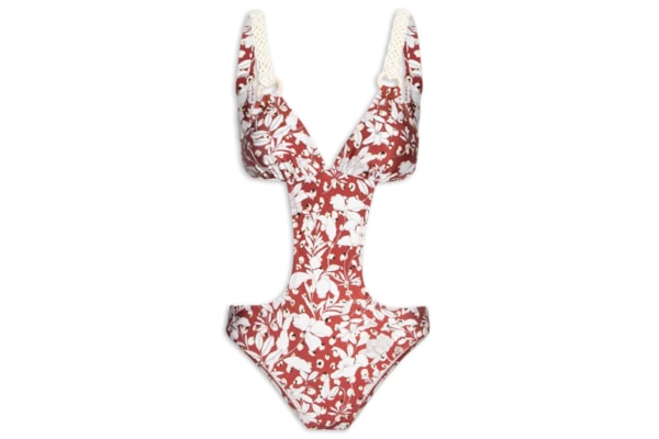 Maiô Engana Mamãe Floral - Vermelho