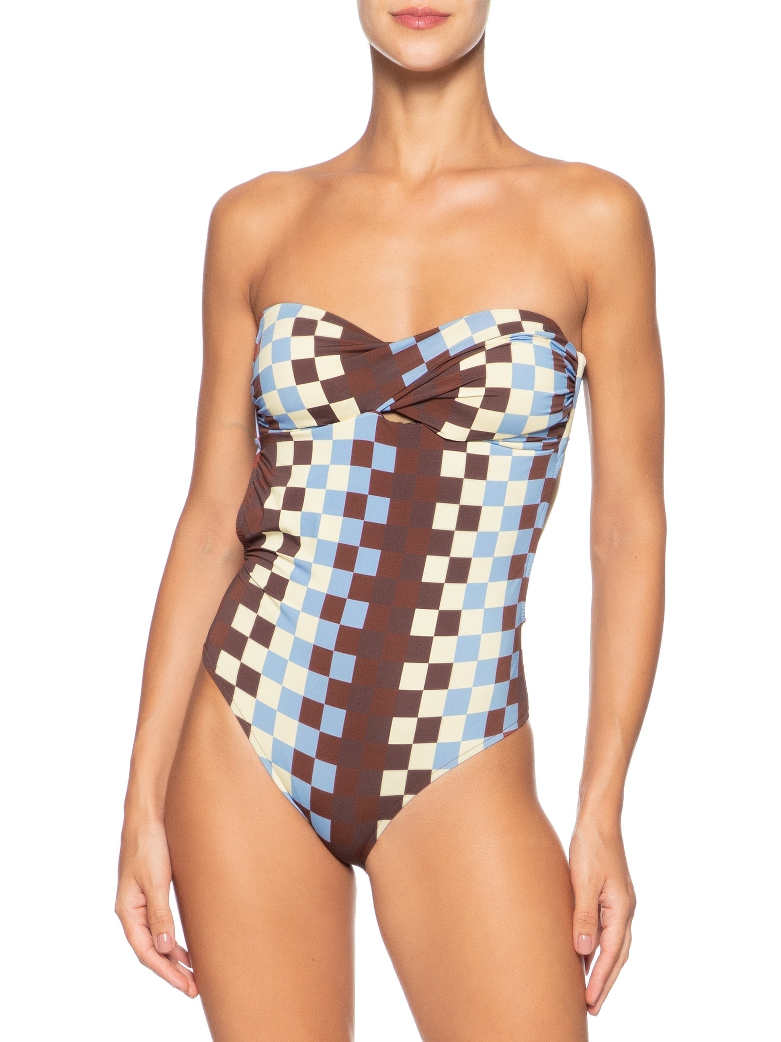 Maiô Estampa Harmonia Marrom Dress To