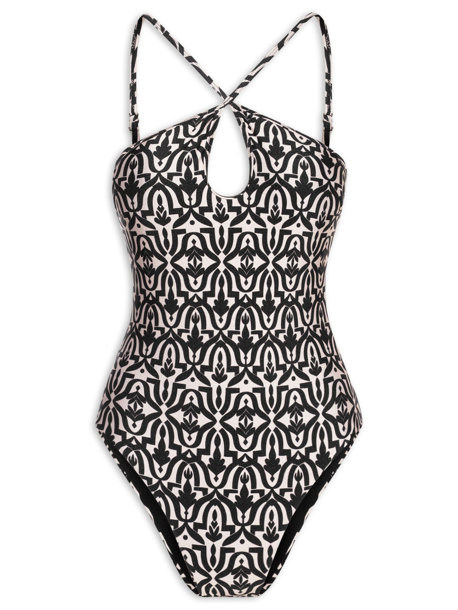 Maiô Estampado Preto Mktbeach