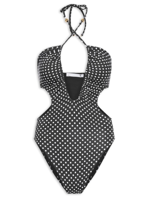 Maiô Feminino Com Decote Profundo – Preto