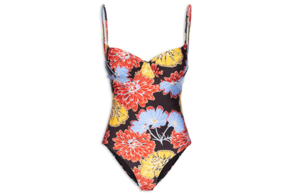 Maiô Feminino Estampado - Preto