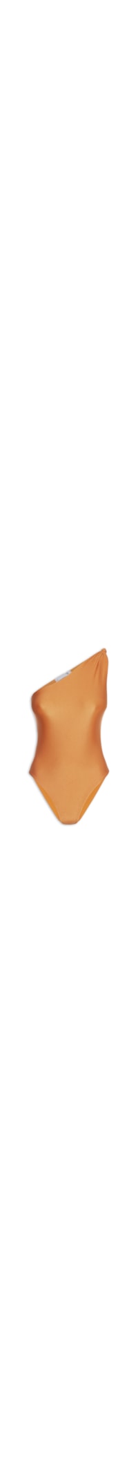 Maiô Feminino Ombro Único Com Nó - Laranja