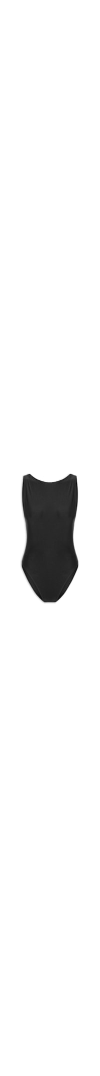 Maiô Feminino Regata Com Decote Costas - Preto