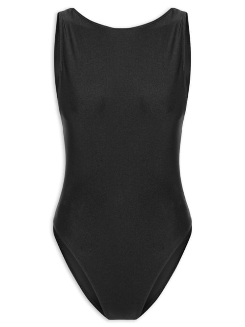 Maiô Feminino Regata Com Decote Costas – Preto