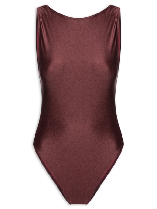 Maiô Feminino Regata Com Decote Costas – Vermelho