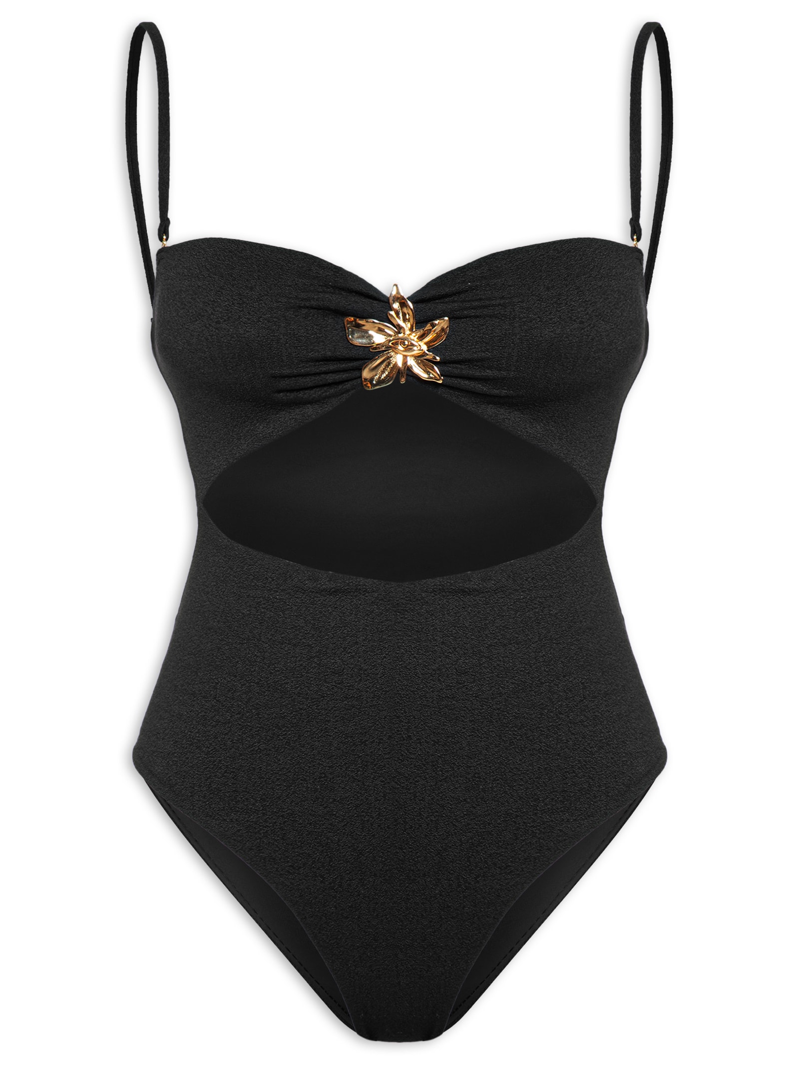 Maiô Fivela Surreal Preto Farm Praia