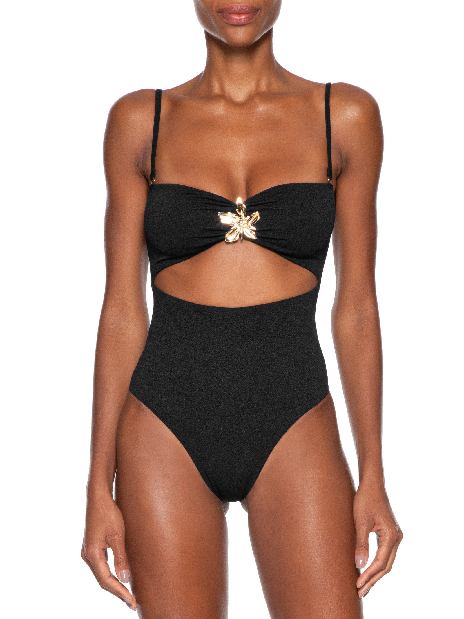 Maiô Fivela Surreal Preto Farm Praia