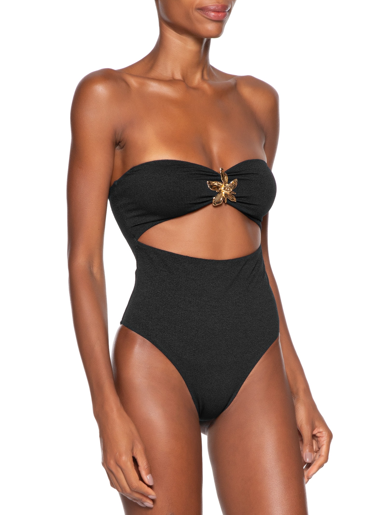 Maiô Fivela Surreal Preto Farm Praia