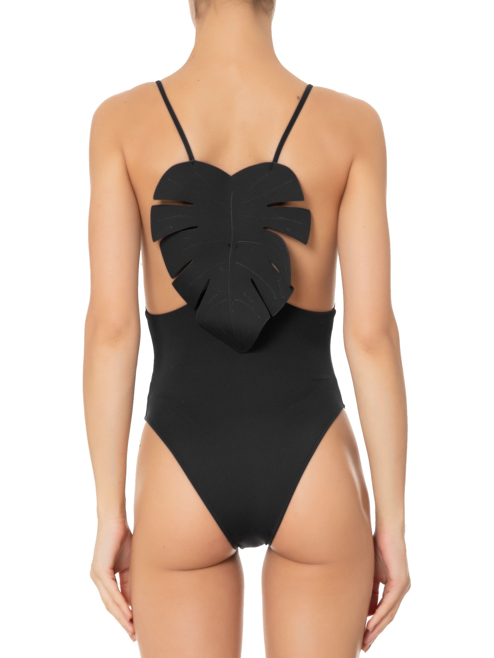 Maiô Folha 3D Preto Farm Praia