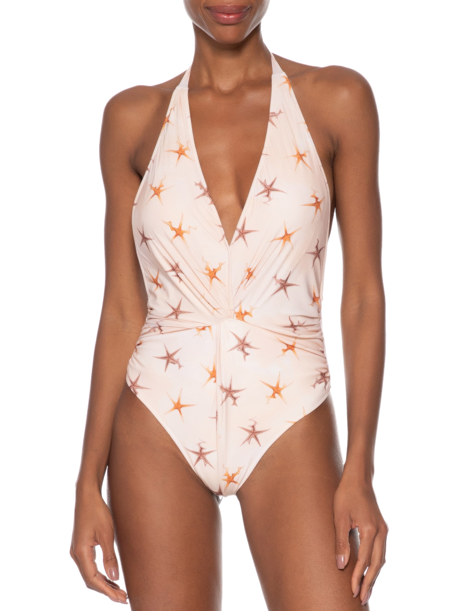 Maiô Frente Única Starfish Color Rosa Animale Resort