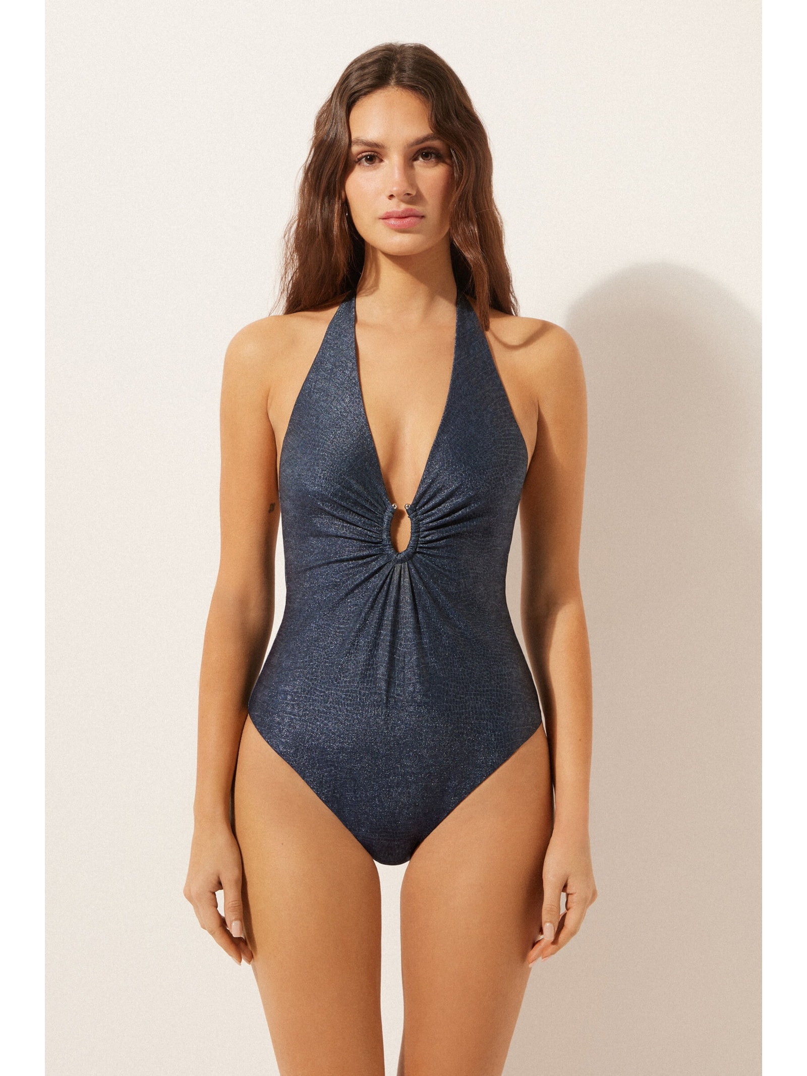 Maiô Glowing Python Azul Calzedonia