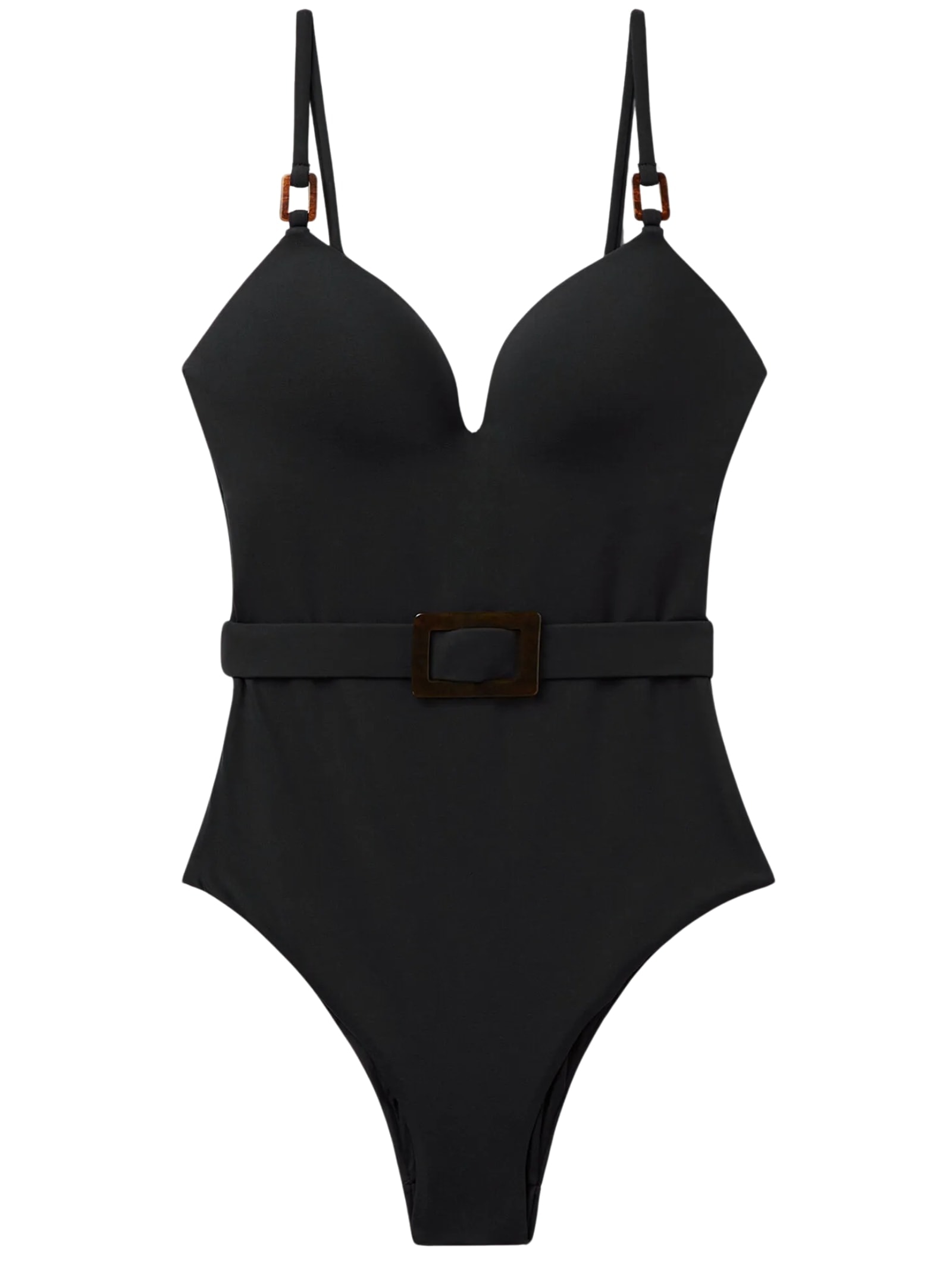 Maiô Heart Neckline Black Preto Calzedonia