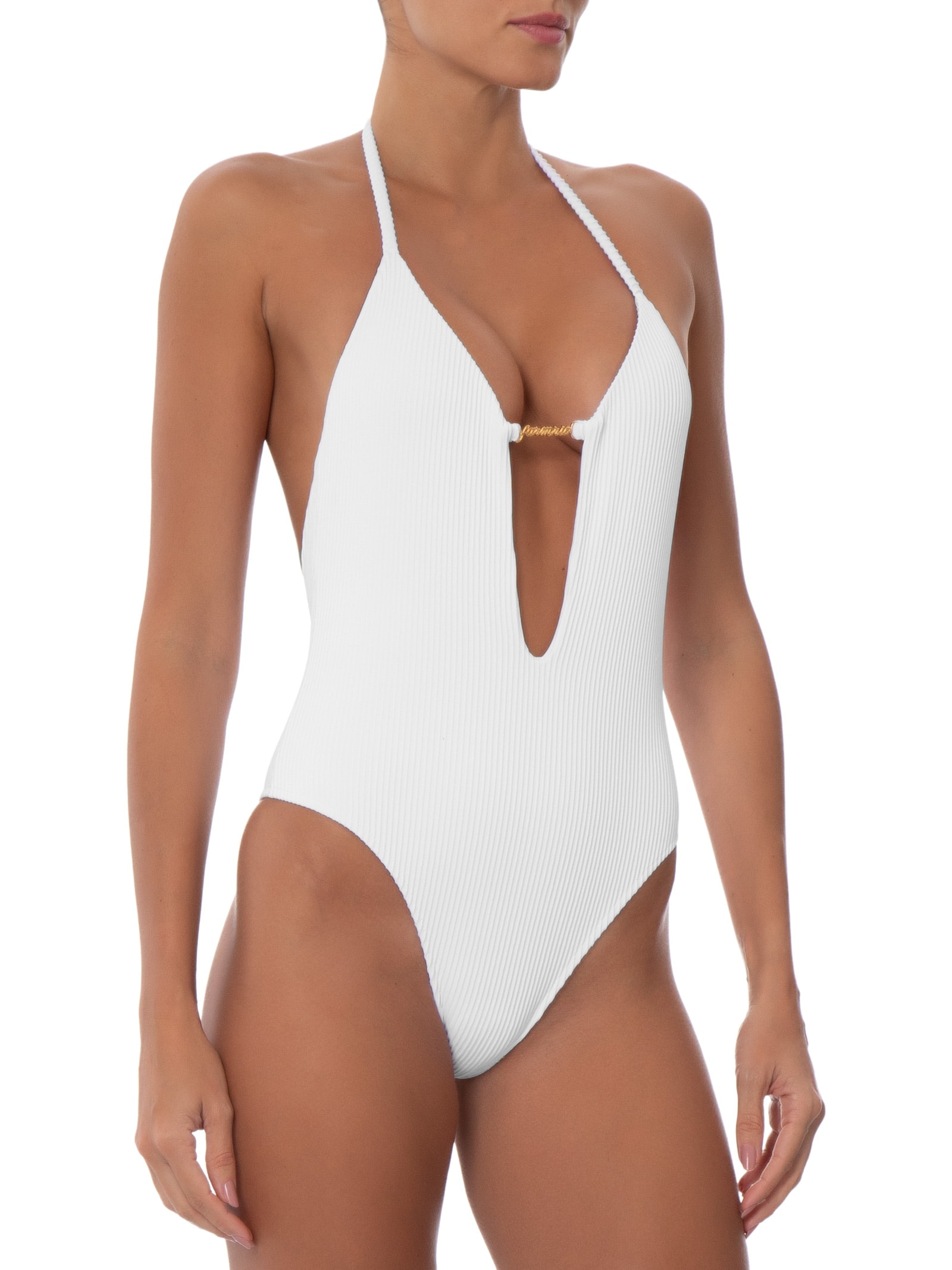 Maiô Liso Decote – Branco Farm Praia