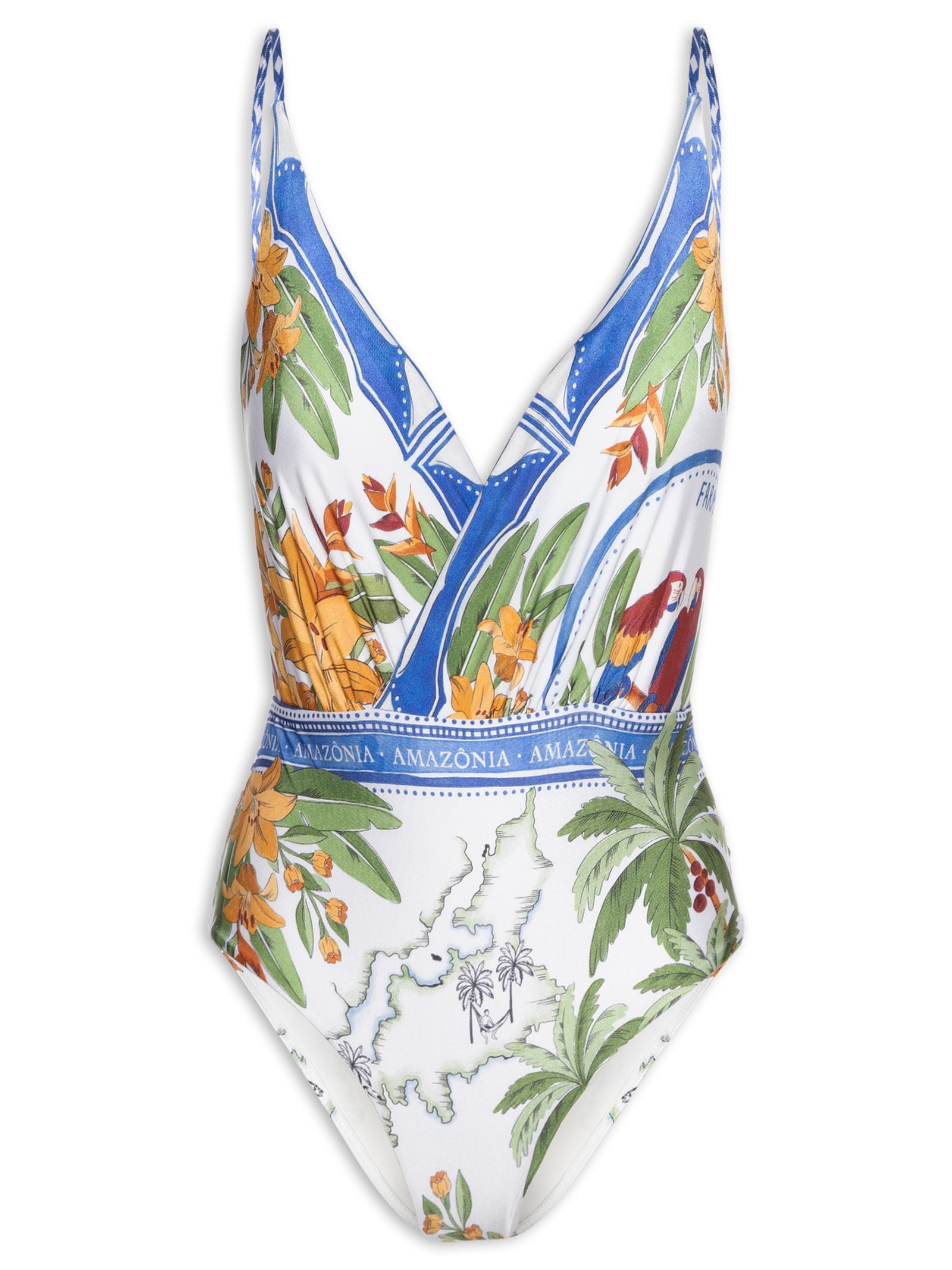 Maiô Localizado Destino Tropical Azul Farm Praia