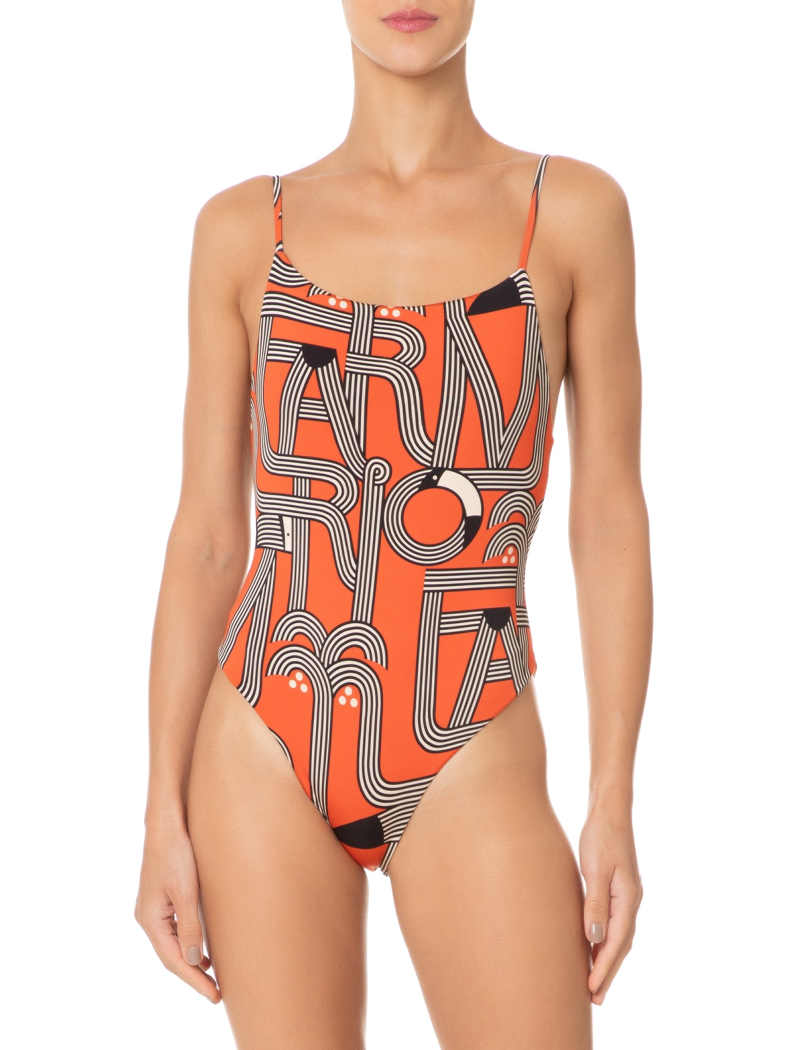 Maiô Logotipo Vermelho Farm Praia