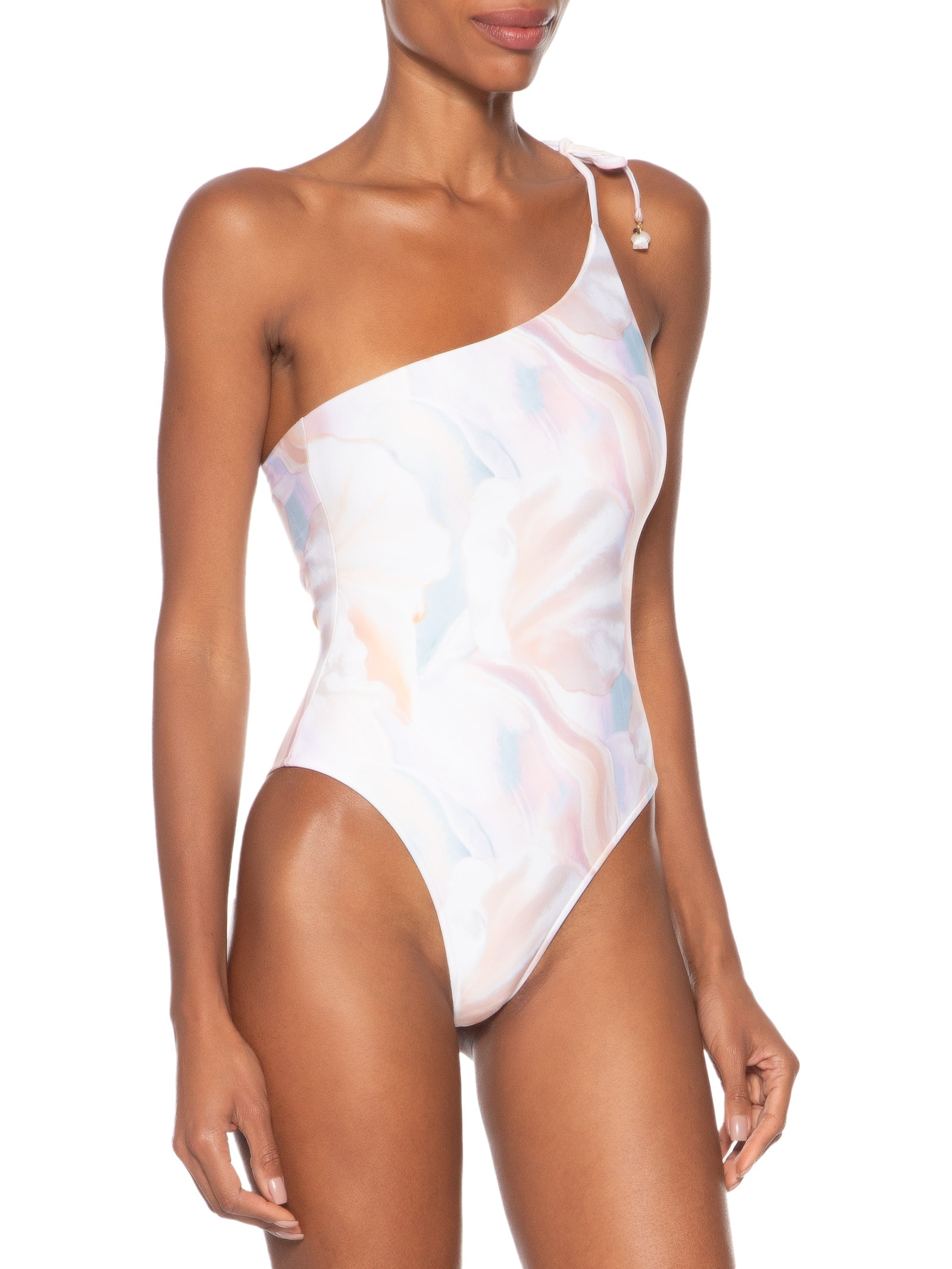 Maiô Maxi Pérola Rosa Farm Praia