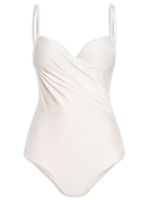 Maiô Meia Taça Liso - Off White