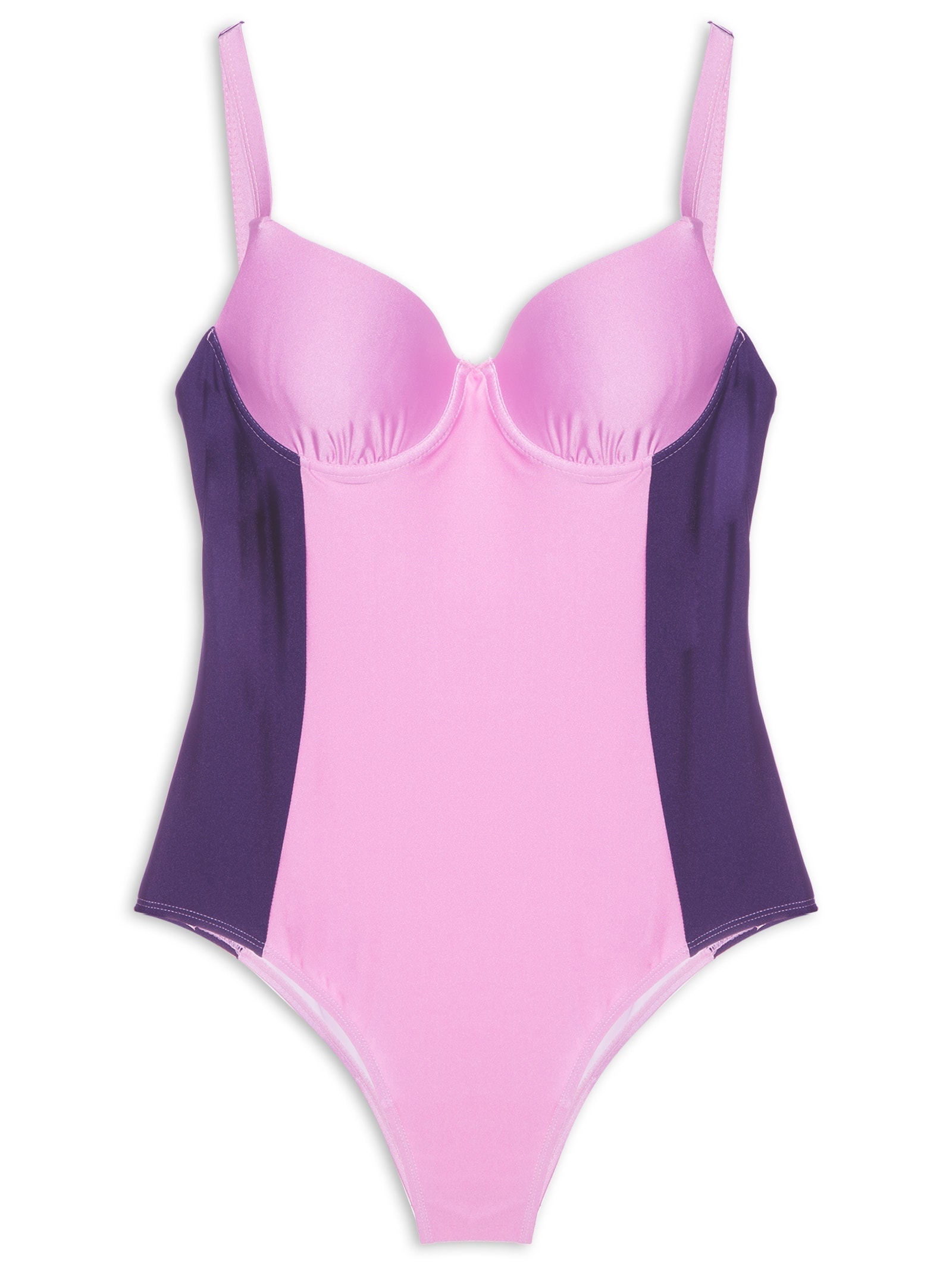 Maiô Meia Taça Plus Size Rosa Market 33