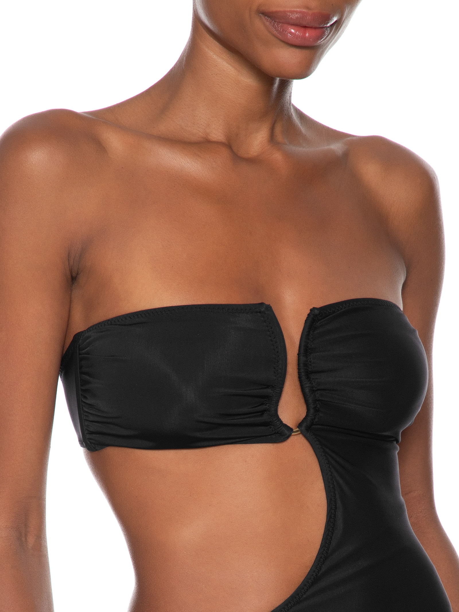 Maiô Metal Ouro Preto Animale Resort