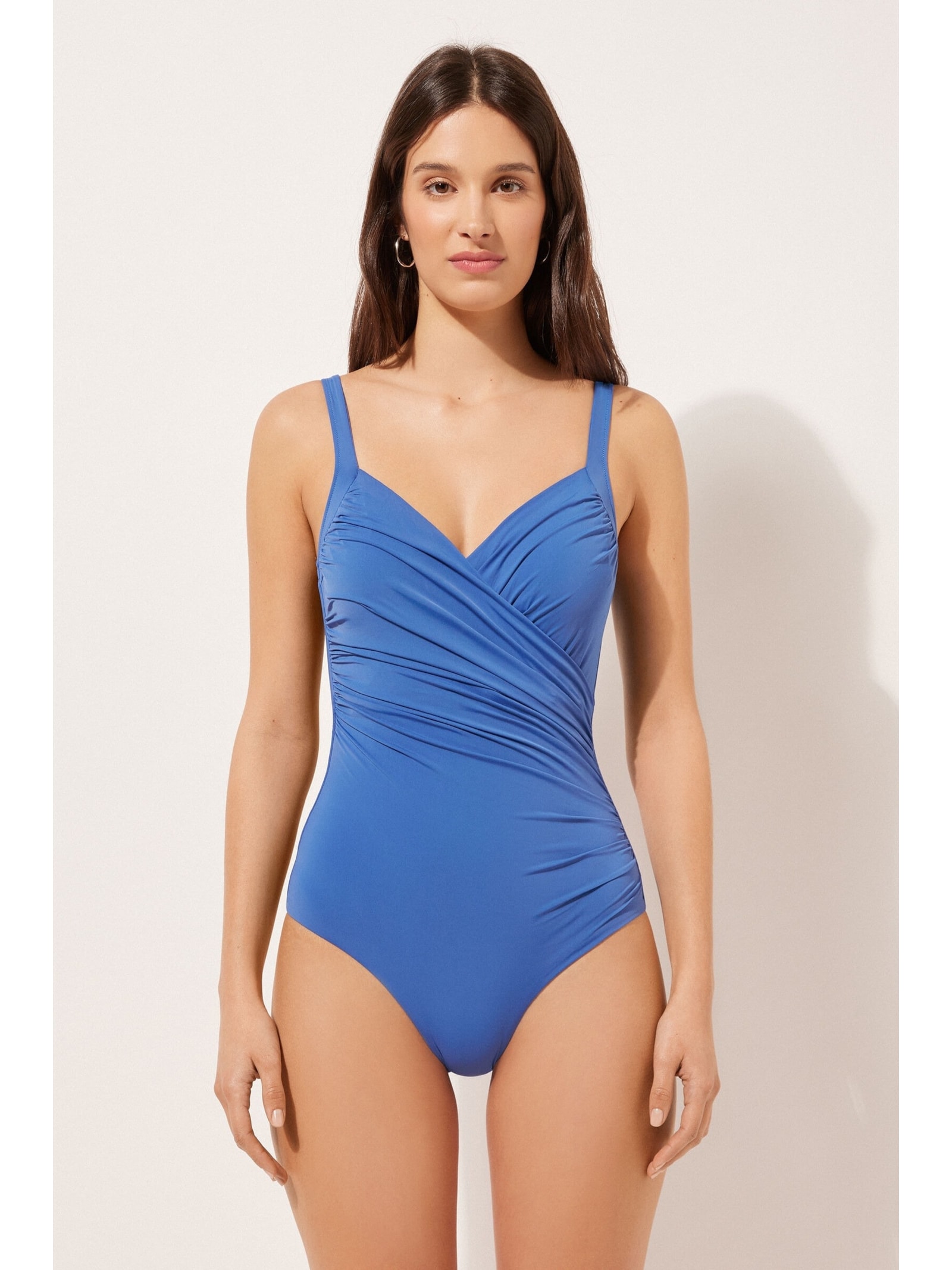 Maiô Modelador Indonésia Azul Calzedonia